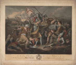 The Battle of Agincourt on 25 October 1415