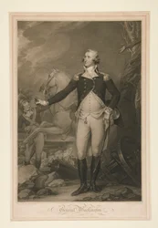 George Washington at the Battle of Trenton (1792)
