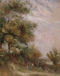 Landscape with Trees and Figures