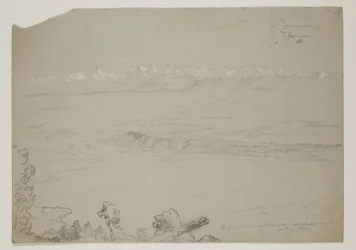 Lake Yverdon or Neuchatel from the Hill Chaumont, Switzerland, 1841