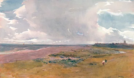 Southwold from the Beach, c1860-1890