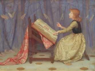 Girl Seated in an Interior