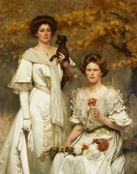 Hilda and Margaret, Daughters of Professor Sir Edward Poulton, F.R.S., circa 1905
