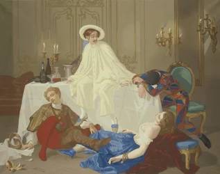 The Supper after the Masked Ball, c.1855