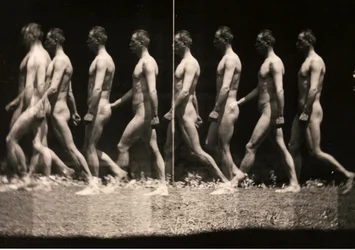 Man Walking Stroboscopic Photograph