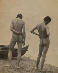 Thomas Eakins and John Laurie Wallace on a Beach
