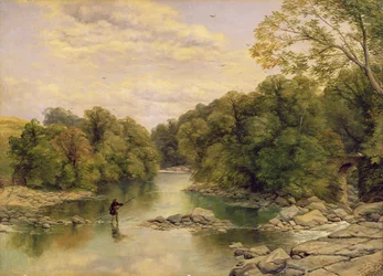 The River Tees at Rokeby, Yorkshire, c.1860