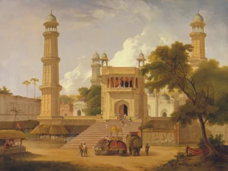 Indian Temple, Said to Be the Mosque of Abo-ul-Nabi, Muttra