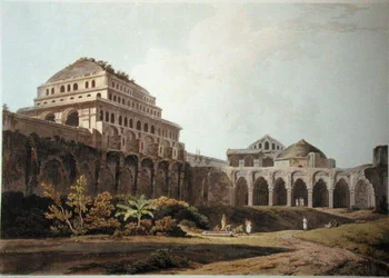 Part of the Palace, Madura, plate XIII from Oriental Scenery, published 1797