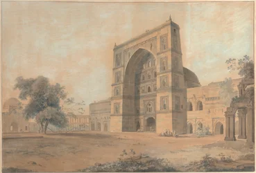 The Mosque at Juanpore Built by Sultan Hussain Sherki (Taken in December 1789)
