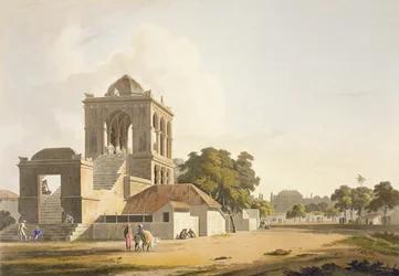 View in the Fort, Madura, Plate 14 from Part 2 of 