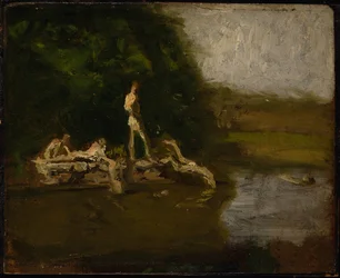 Study for "The Swimming Hole"