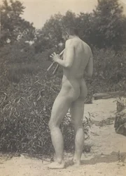 Thomas Eakins, Nude, Playing Pipes