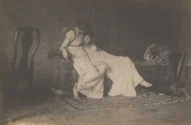 Two Female Students in Classical Costume in Eakins