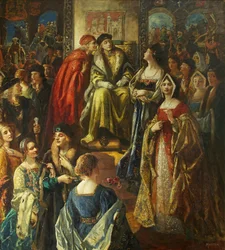 King Henry VII fining the Citizens of Bristol because their wives were so finely dressed