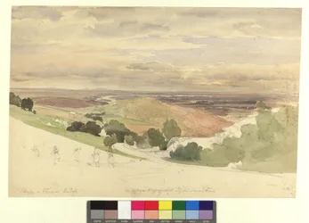 View from Krapfenwaldl towards the Danube Floodplains