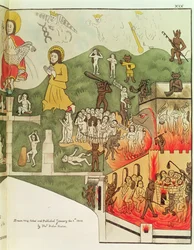 The Last Judgement, After an Original Painting in the Chapel of the Trinity at Stratford Upon Avon, Warwickshire