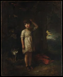 A Boy with a Cat - Morning