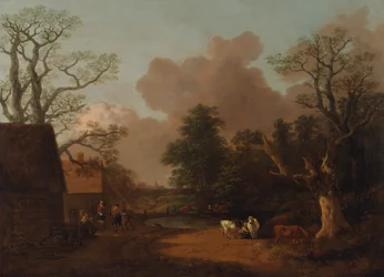 Landscape with Milkmaid