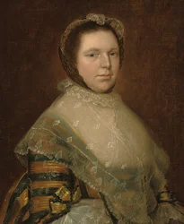 Portrait of Elizabeth Prowse, Half-Length, in a Blue and Gold Dress