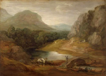 Rocky Landscape with a Bridge