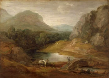 Rocky Landscape with a Bridge