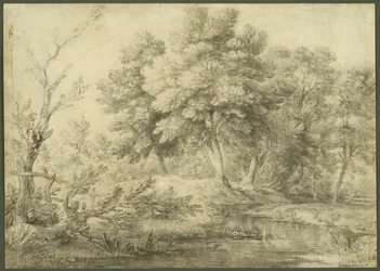 Wooded Landscape with Stream