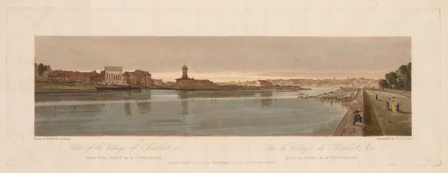 A Selection of Twenty of the Most Picturesque Views in Paris: View of the Village of Chaillot, 1803