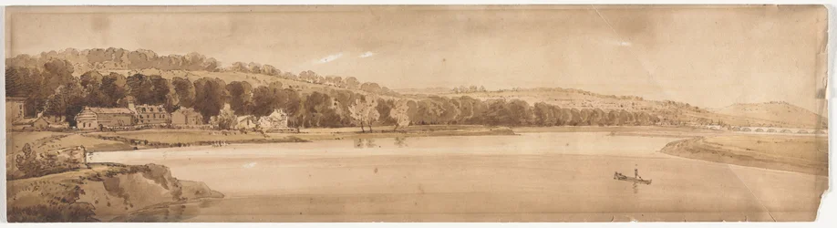 Twenty Views of Paris and Environs: View of St. Cloud and Mount Calvary Taken from Pont de Sèvres