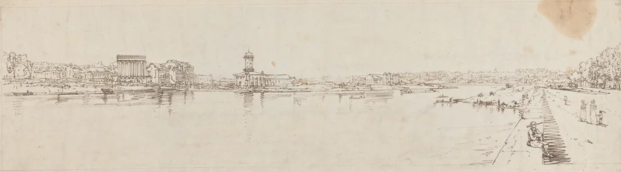 View of the Village of Chaillot Taken from the Pont de la Concorde