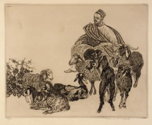 Untitled (Arab with Goats)