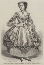 Miss Fanny Stirling, of the Haymarket Theatre, as Miss Hardcastle