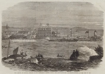 The Arrival in Douglas Harbour of His Excellency Francis Pigott, the Newly-Appointed Lieutenant-Governor of the Isle of Man