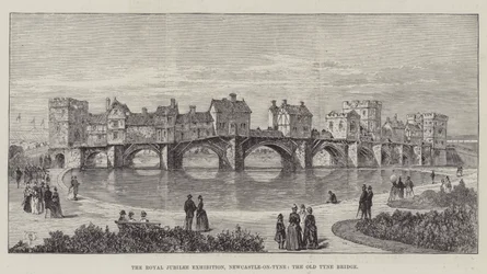 The Royal Jubilee Exhibition, Newcastle-on-Tyne, the Old Tyne Bridge