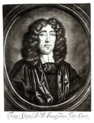 Portrait of Titus Oates engraved by R. Thompson