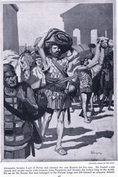 Looting a City of Treasure: Alexander Became Lord of Persia. He Loaded All the Treasures from Persepolis to Become Very Rich, c.1950