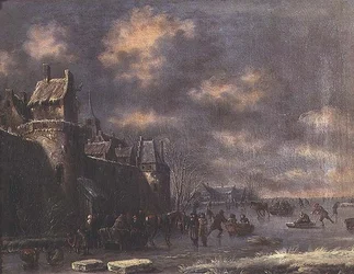Winter Landscape with Figures