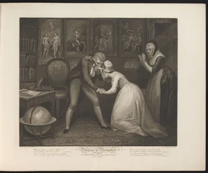The Master Proposes to the Modest Maid (Plate 8. The Good Girl Receives the Honourable Addresses of Her Master)