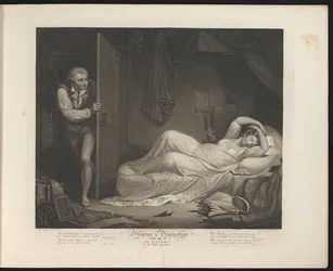 Wanton Maid Sleeping While a Man Sneaks In (series title: Virtue and Vice, Diligence & Dissipation)