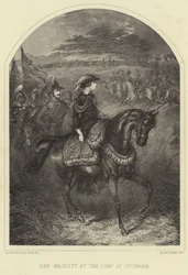 Her Majesty Queen Victoria at the Camp at Chobham