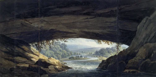 Interior of the cave at Porth yr Ogof