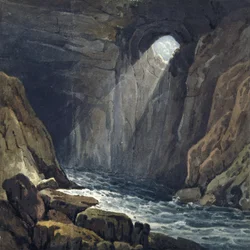 Interior of the Cave at Porth yr Ogof