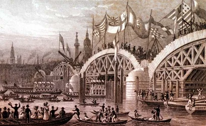 New London Bridge with the Lord Mayor