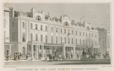 Buildings on the east side of Regent Street, London