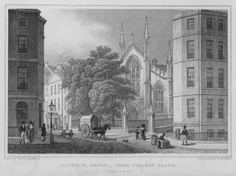 Catholic Chapel, from Picardy Place, Edinburgh