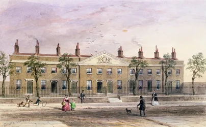 Clothworkers Almshouses in Frog Lane
