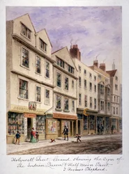 Holywell Street, Westminster, London, c1853