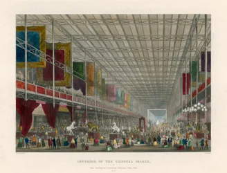 Interior of the Crystal Palace, or, Great Building for International Exhibition, Hyde Park