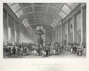 Long Room in the Custom-House, from 