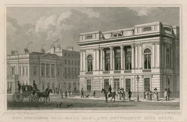 New buildings Pall Mall East and University Club House